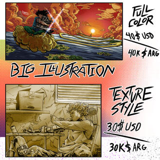Big Illustration / Texture Style