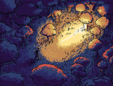 A metaphor about the perseverance needed to develop a skill